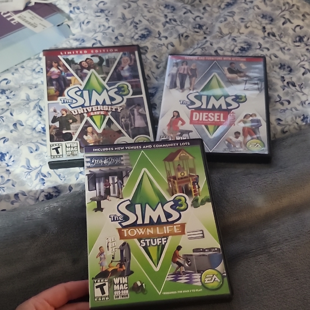 3 Games For $20 Green and Black Sims 3 PC Game Collection
